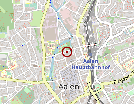 Karte: LWV.Eingliederungshilfe GmbH Rabenhof Ellwangen Regionaler Wohnverbund Behinderteneinrichtung