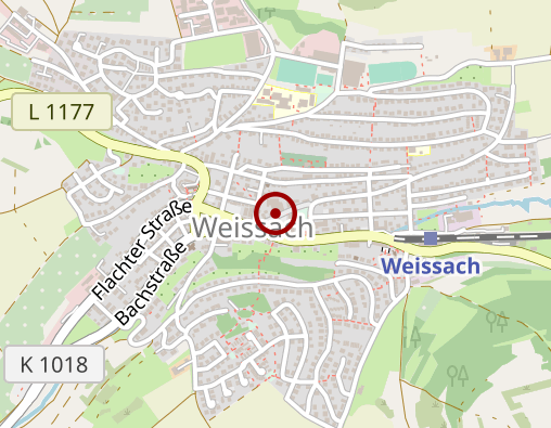 Karte: Samariterstiftung Hauptverwaltung Weissach Pflegeheim Rosa-Körner-Stift