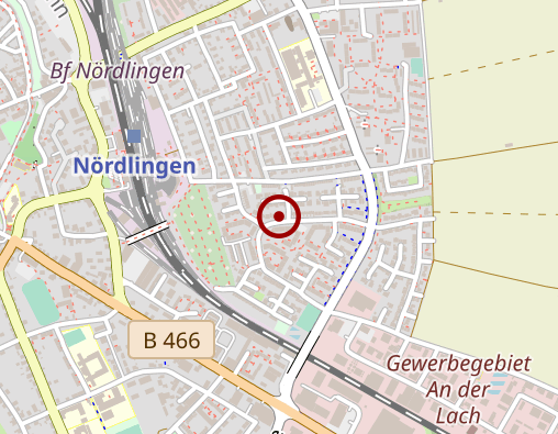 Karte: Wohnheim der Lebenshilfe Donau-Ries