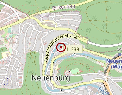 Karte: Betreuungsgruppe der Diakoniestation Neuenbürg