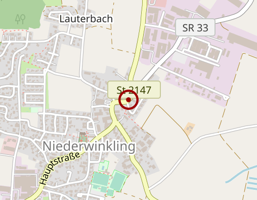 Karte: Caritas Tagespflege Niederwinkling