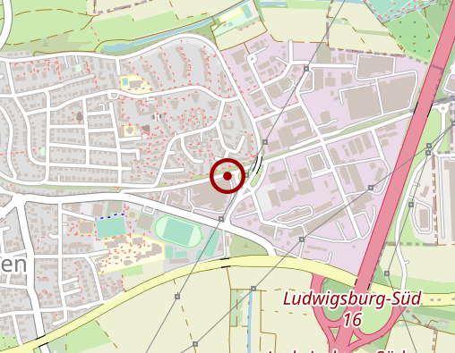 Karte: Minicar Ludwigsburg Personenbeförderung