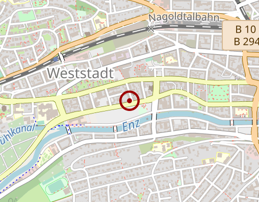 Karte: Therapiezentrum Pforzheim