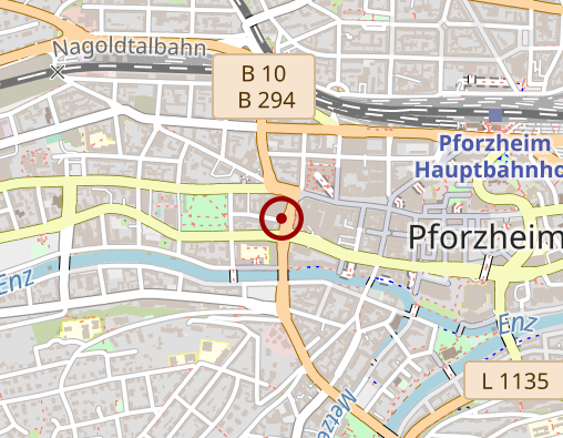 Karte: Salusopt-Apotheke Pforzheim