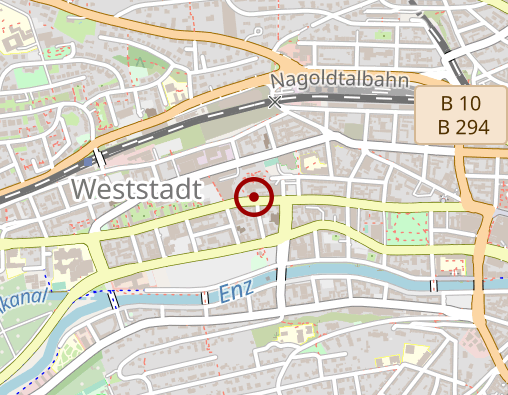 Karte: Caritasheim Pforzheim e.V. Walter-Geiger-Haus Tagespflege