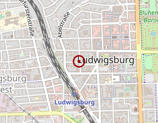 Karte: Karlshöhe Ludwigsburg