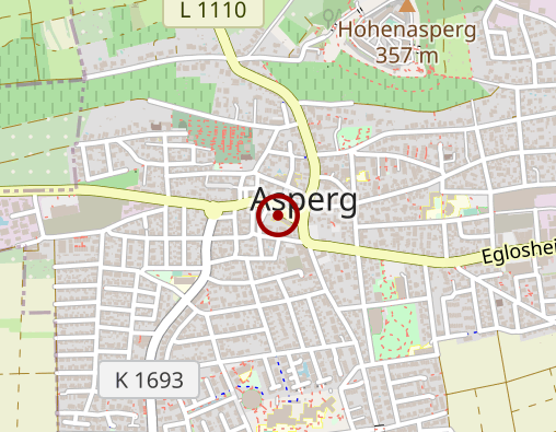 Karte: Kleeblatt Pflegeheim Asperg