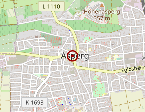 Karte: Tagespflege Asperg Krankenpflegeverein Asperg e.V.