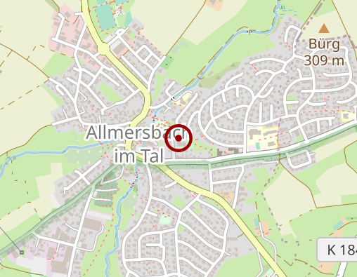 Karte: Alexander Stift GmbH Haus Allmersbach im Tal