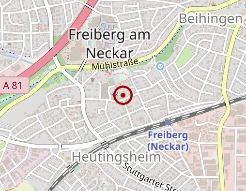 Karte: Kleeblatt Pflegeheim Freiberg