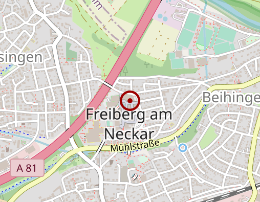 Karte: Sozialstation Freiberg