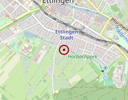 Karte: HWK-Hagsfelder Werkstätten u. Wohngemeinschaften KA GmbH
