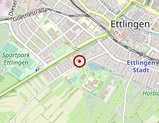 Karte: Seniorenzentrum am Horbachpark Albert-Stehlin-Haus Caritas-Pflegeheim