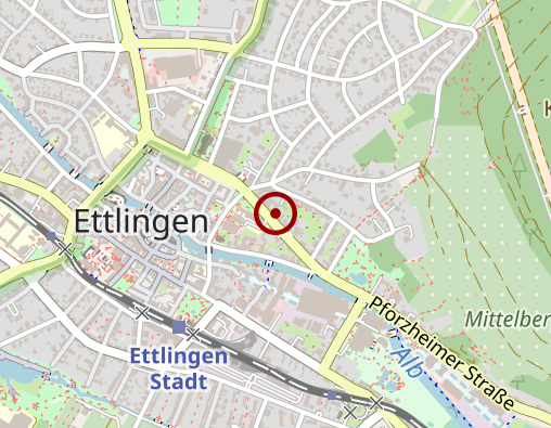 Karte: Hospizdienst Ettlingen