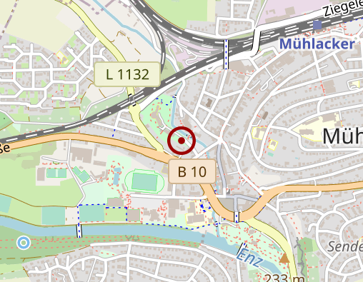 Karte: Deutsches Rotes Kreuz KV Pforzheim e.V. DRK-SZ am Erlenbach