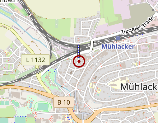 Karte: Betreuungsgruppe für chronisch psychisch kranke Menschen Mühlacker