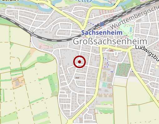 Karte: Kirchliche Sozialstation Sachsenheim