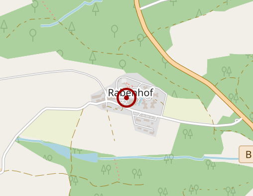 Karte: Habila GmbH Rabenhof Heim für Seelisch Behinderte