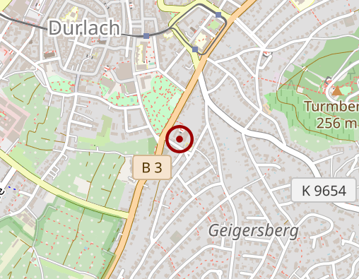 Karte: Heimstiftung Karlsruhe Seniorenheim Parkschlössle