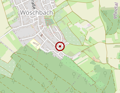 Karte: Betreuungsgruppe Wöschbach, Gruppe 1 und 2