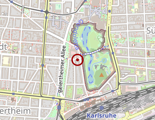 Karte: Praxis am Stadtgarten / Karin Komitsch