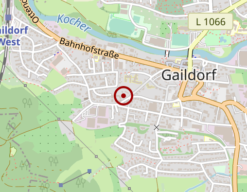 Karte: Kirchliche Sozialstation Gaildorf