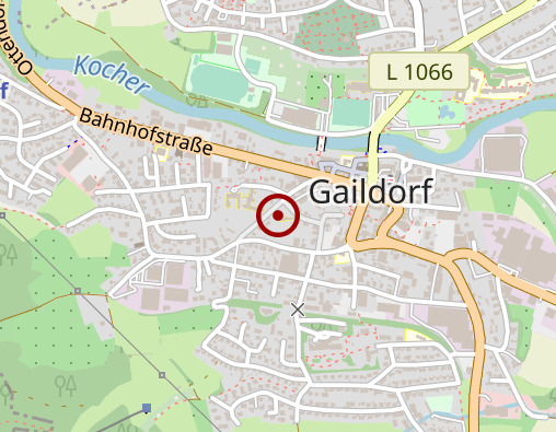 Karte: Kirchliche Sozialstation Gaildorf - Betreuungsgruppe Gaildorf