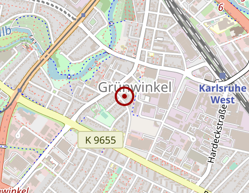 Karte: AWO Karlsruhe gGmbH Seniorenzentrum Grünwinkel