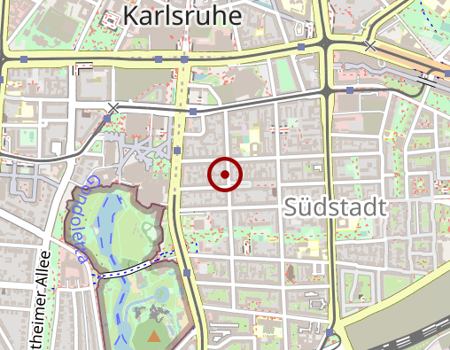 Karte: Lokales Bildungsnetz Karlsruhe lobin