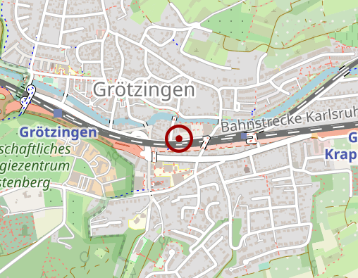 Karte: Haus Pamina Heimstiftung Karlsruhe