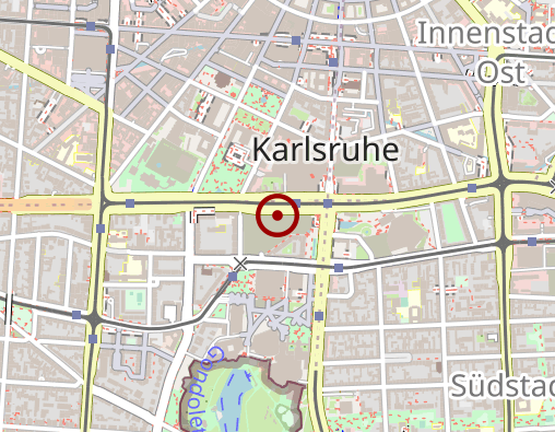 Karte: Landratsamt Karlsruhe Dezernat I Hauptamt