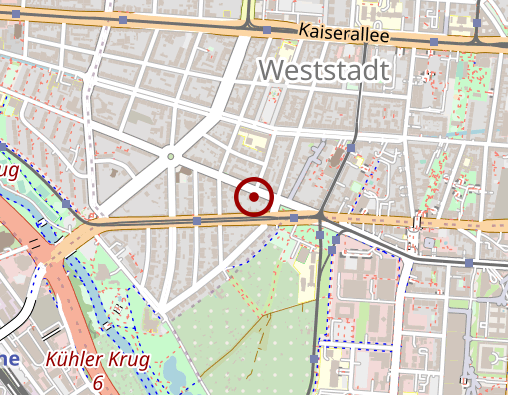 Karte: BS Ambulanter Pflegedienst Karlsruhe