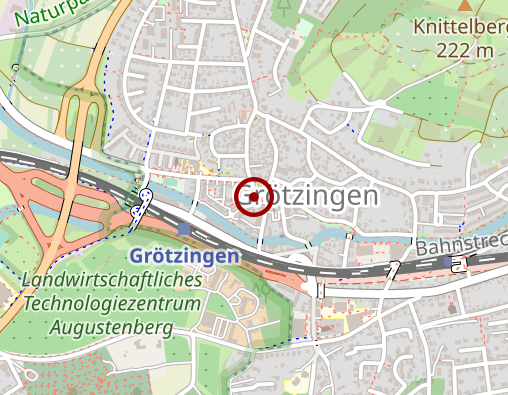 Karte: Café Meilenstein - Begegnungsstätte Götzingen