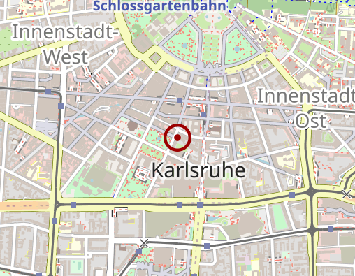 Karte: Heimstiftung Karlsruhe Stiftungsverwaltung