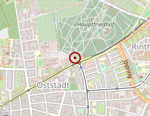 Karte: Bestattungsinstitut Stadt Karlsruhe