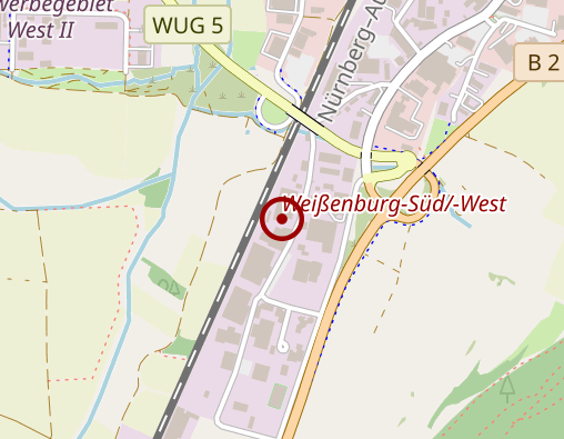 Karte: Weißenburger Werkstätten d. Lebenshilfe Weißenburg e.V.