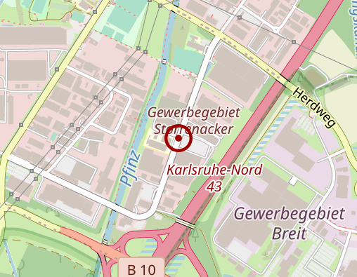 Karte: Cosmea Pflege Karlsruhe