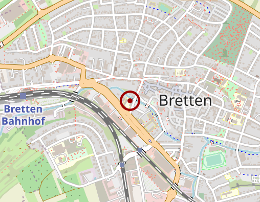 Karte: Arbeiter-Samariter-Bund Baden-Württemberg e.V. Haus am Saalbach Seniorenpflegeeinrichtung