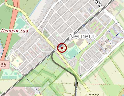 Karte: Arbeiter-Samariter-Bund Baden-Württemberg e.V. Region Karlsruhe Tagespflege Neureut