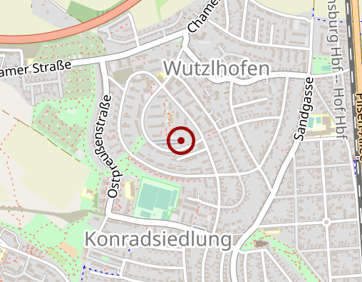 Karte: Caritas Sozialstation St. Konrad & Schwabelweis