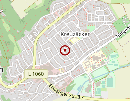 Karte: Kreuzäcker Vitamarkt