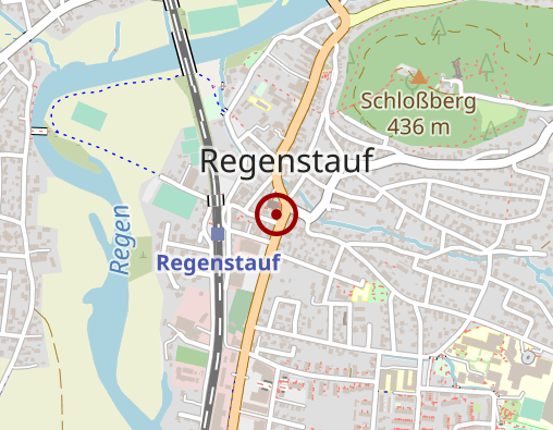 Karte: Schönberger Josef Masseur und medizinischer Bademeister