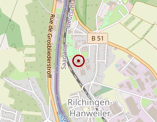 Karte: Barmherzige Brüder Rilchingen gGmbH Haus St. Hedwig Einrichtung für Demenzkranke