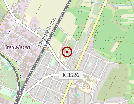 Karte: Lebenshilfe für Menschen mit Behinderung Bezirk Bruchsal-Bretten e.V. Wohnheim 1