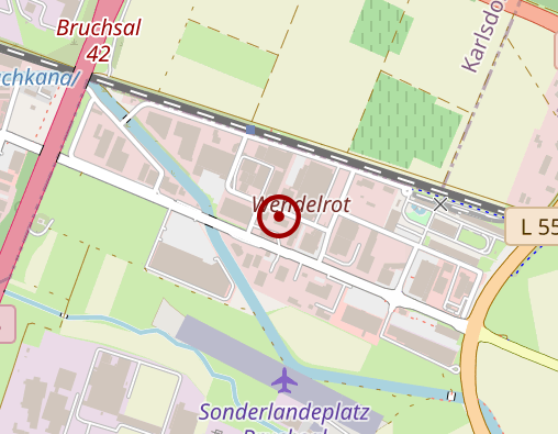 Karte: Deutsches Rotes Kreuz Kreisverband Karlsruhe e.V.