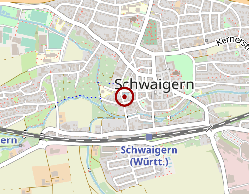 Karte: Betreuungsgruppe am Donnerstag