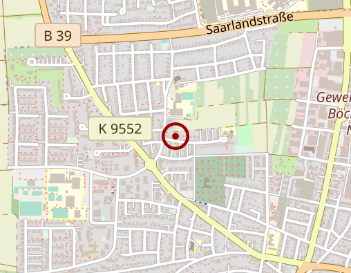 Karte: Gerontpsychiatrische Betreuungsgruppe