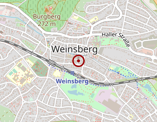 Karte: Dienste für MenschengGmbH Pflegestift Weinsberg