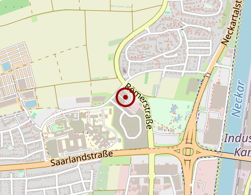 Karte: Deutsches Rotes Kreuz Verwaltung Rettungsdienste u. Pflegedienste Heilbronn