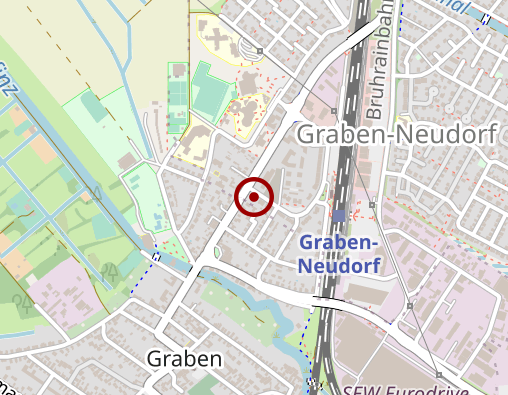 Karte: Psych. Beratungsstelle für Erziehungs-, Familien- u. Lebensfragen des LKr. KA